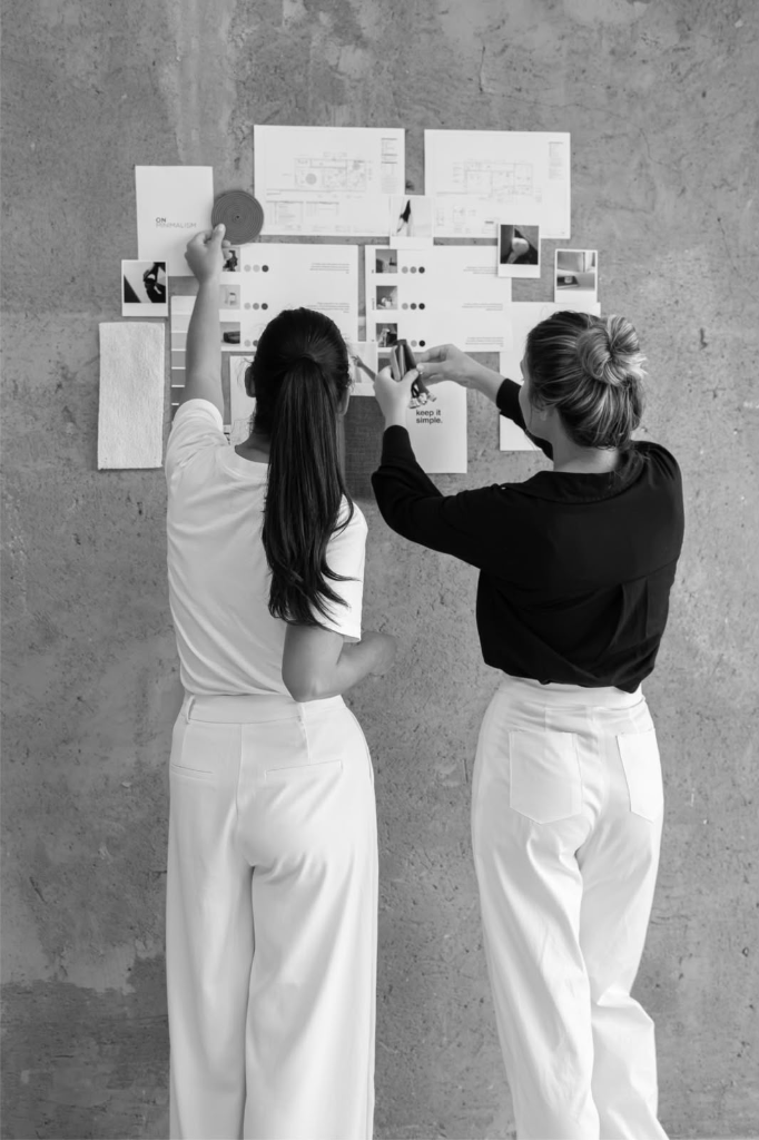 Strategy & Marketing Team collaborating on moodboard